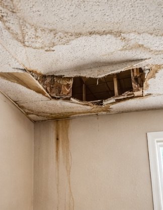 Ceiling water‑damage repair